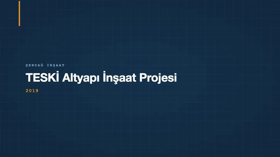 TESKİ Altyapı İnşaat Projesi
