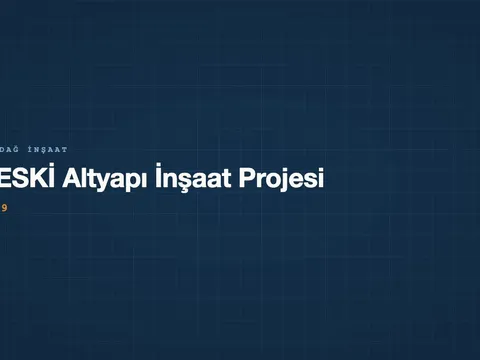 TESKİ Altyapı İnşaat Projesi